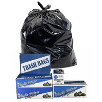 Plastic Prince 504815 Can Liner, 65 gal, 1.5 Mil, 50 in x 48 in, Black, 50 per Case
